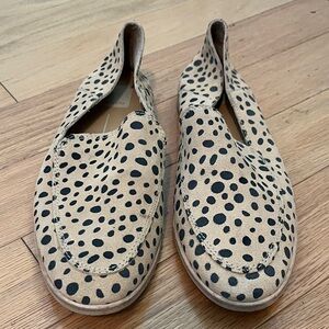 Dolce Vita Animal Print Perrie Leather Upper Loafer Flats Sz 8M VGUC